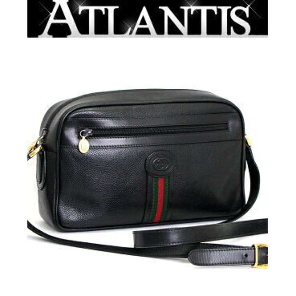 Gucci Shoulder Bag Sherry Leather Black